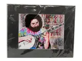 Jerry Garcia Playing Banjo by Alan Steinberg, Mixed media print on paper Signature: Hand-signed by Alan Steinberg in gold ink, lower right, offered Sep 2026