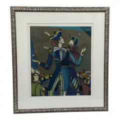 Alexander Ivanov, Untitled, Etching and aquatint on paper Subject: Theatrical performers / Commedia dell'arte Signature: Signed lower right "A. Ivanov" in pencil; titled center