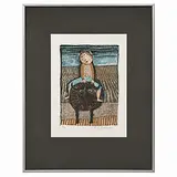 Framed limited edition by Enfant sur le Taureau, lithograph on paper, offered Sep 2026