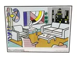 Roy Lichtenstein, Interior with Skyline, 1999 (Exhibition, Offset Lithograph Exhibition Poster Publisher: Chiostro del Bramante, Rome