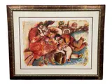 Vibrant and expressive limited edition by Sur les Pierres by Theo Tobiasse, lithograph by noted artist Theo Tobiasse, offered Jul 2026