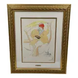 Salvador Dalí, "Hanasakaji San", Etching with Pochoir on Paper