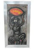 Nelson Domínguez, "Las palmas de mi mano", 2024, Mixed Media on Canvas (Mixta/Tela)