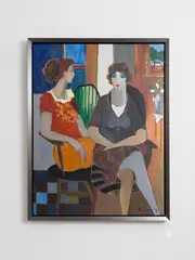 Itzchak Tarkay, Title: Untitled Medium:, Acrylic on canvas Dimensions: