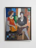 Itzchak Tarkay, Title: Untitled Medium:, Acrylic on canvas Dimensions: