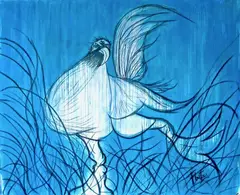 Miguel Fleitas, "Mansa... La Gaviota" (Titled on reverse), 2013 Signature: Signed "Fleitas" along the lower right; fully inscribed on verso with title, artist name, medium, dimensions, and date, Acrylic on Canvas