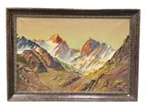 Mountain Landscape by Redekop, 1948, Oil on canvas Signature: Inscribed on reverse canvas "Redekop 1948 American", offered Aug 2026