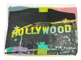 Artist: Steve Kaufman, Title: Hollywood Medium: Unique, screenprint and hand-painted mixed media on canvas Dimensions: