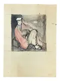 Untitled, Specifications: Medium:, Watercolor and Ink on paper Signature: