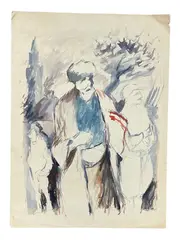 Untitled, Specifications: Medium:, Watercolor and Ink on paper Signature: