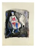 Untitled, Specifications: Medium:, Watercolor and Ink on paper Signature: