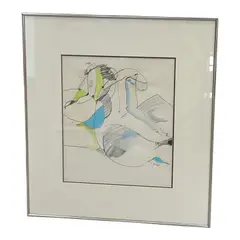 Carson, Medium:, Graphite, ink, and colored pencil on paper Signature: Hand-signed lower right