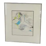 Medium: by Carson, Graphite, ink, and colored pencil on paper Signature: Hand-signed lower right, offered Aug 2026