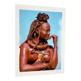 Himba Woman in Ochre, Namibia by Angela Fisher and Carol Beckwith, Color photograph, offered Aug 2026