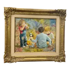 Honey W. Kurlander, A charming, Oil on Canvas