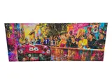This dynamic and vibrant Pop Art stencil and by La Dolce Vita by Benzo, mixed media composition on aluminum panel by Israeli artist Benzo is, offered Aug 2026