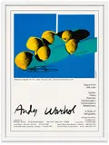 Andy Warhol, Cantaloupes I (From the Space Fruit: Still Lifes Exhibition Suite), Offset Lithograph on Paper Inscriptions: Features a prominent printed signature in the matrix across the lower section; accompanied by a separate certificate of authenticity (COA) specifying the piece as a hand-signed offset lithograph Framing: Housed in a clean, contemporary gallery-style white wooden frame, professionally matted under glass