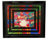 Peter Max, Untitled, Mixed Media with Acrylic on Paper, lithography with hand embelishment