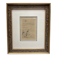 Pierre-Auguste Renoir, Sur la plage à Berneval., Etching and drypoint on paper. Date of Original Plate: c. 1892. Catalogue Raisonné: Delteil 5; Stella 5. Signature: Signed "Renoir" in the plate, lower right.