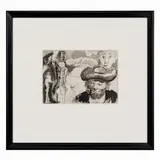 Pablo Picasso, Characters and Figures (from Le Goût du Bonheur), Lithograph on paper Signature: Printed signature top left; dated in plate "4.9.67. III" Year Created: 1967 (drawing); 1970 (published)