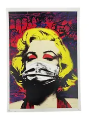 Death Nyc, Marilyn Monroe, 2020, Giclee and mixed media on fine art paper