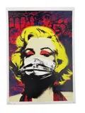 Death Nyc, Marilyn Monroe, 2020, Giclee and mixed media on fine art paper