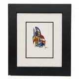 An original Cubist-inspired by Wine II by Guido Mena, mixed media artwork on paper by contemporary artist Guido Mena, offered Aug 2026