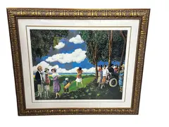 Guy Buffet, Untitled, serigraph framed 110/595