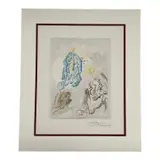 St. Peter Examination on Faith (from The Divine Comedy, Paradise Canto 24) by Salvador Dalí, Woodcut on paper Signature: Hand-signed in pencil (bottom right); Blindstamp signature (bottom left), offered Jun 2026