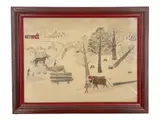 Specs Title: "Logging" Artist: C.B. Allerton Medium: by Logging by C.B. Allerton, Watercolor on paper Dimensions:, offered Aug 2026