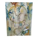 This ethereal oil painting by Santiago II Aguirre presents a dreamlike by "Untitled" by Santiago II Aguirre, Oil on Canvas, offered Aug 2026