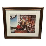Untitled by David Mann, lithograph framed 631/1000, offered Aug 2026