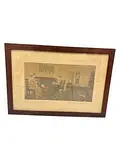 Wallace Nutting, "An Afternoon Tea" (confirm actual title before listing) Signature: Signed in ink/pencil in the lower right margin (confirm signature presence and location), Hand-colored photograph (platinotype process)