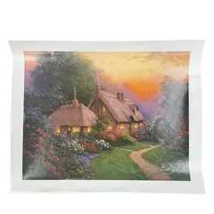 Sergon, Heather's Cottage, 1997, Giclee on canvas Signature: Signed, lower right