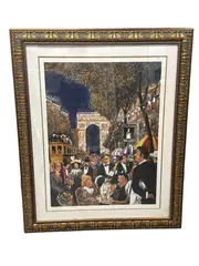 Guy Buffet, Untitled, serigraph framed 334/595