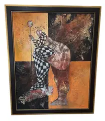 Le Roi by Franck Benoualid, 2005, Mixed media on canvas Markings: Signed lower right; signed, titled, and dated on verso., offered Jul 2026