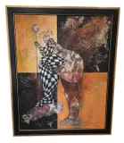 Le Roi by Franck Benoualid, 2005, Mixed media on canvas Markings: Signed lower right; signed, titled, and dated on verso., offered Jul 2026