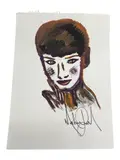 Michael Jackson, Audrey Hepburn, Mixed media on paper