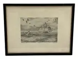 Untitled by John Moll, Lithograph print on paper Style: Regional Realism / Maritime Art Signature/Inscriptions: Titled "Thomas Point Light", nu, offered Jul 2026