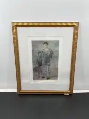 A framed reproduction of Acrobat and Young Harlequin by Les Saltimbanques after Pablo Picasso, Lithograph, offered Jul 2026