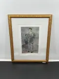 A framed reproduction of Acrobat and Young Harlequin by Les Saltimbanques after Pablo Picasso, Lithograph, offered Jul 2026