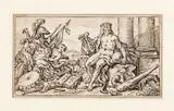 Nicolas Poussin, Scena allegorica con Ercole e Trofei di guerra...