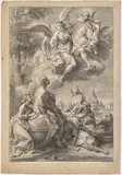 Pompeo Batoni, Scena allegorica di gloria di Papa Bendetto XIV (Gloriam sapientes possidebunt ...