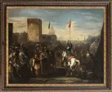 Antonio Calza, Adunata in un accampamento militare...
