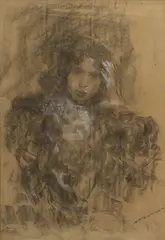 Figura di fanciulla... by Antonio Mancini, Buone condizioni Cornice, offered Feb 2021