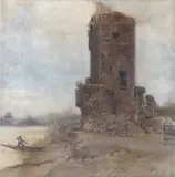Onorato Carlandi, Rudere con pescatore...