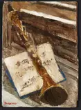 Fausto Pirandello, Flauto solo, 1946 circa...