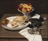 Francesco Trombadori, Natura morta con pollo spennato, 1928...