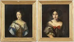 Coppia di riitratti di belle... by Jacob Ferdinand Voet, offered Dec 2020
