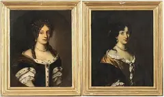 Coppia di riitratti di belle... by Jacob Ferdinand Voet, offered Dec 2020
